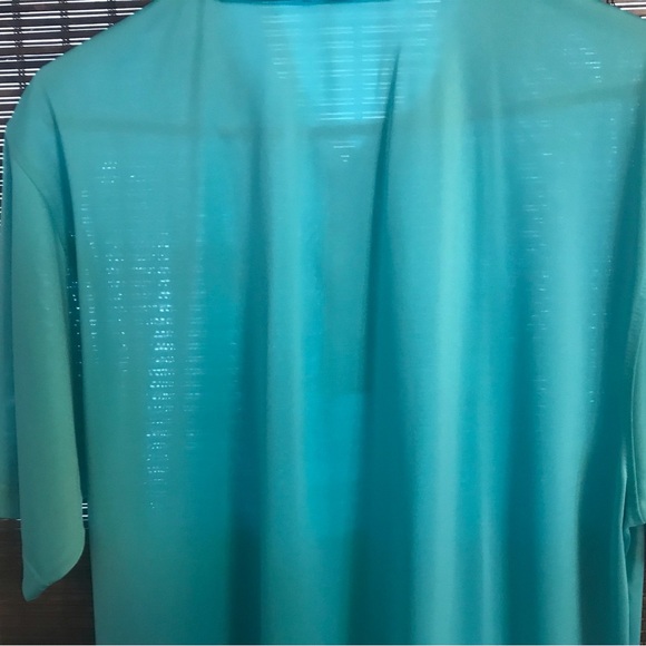 Peter Millar Summer Comfort Aqua Blue Polo - Picture 5 of 6